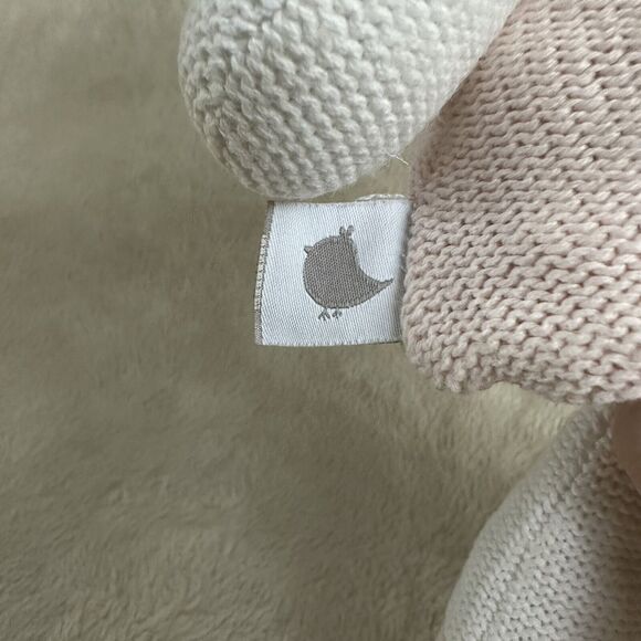 Living Textiles Rory Puppy 12" Plush Rattle Lovey Dog Knitted Stuffed Animal - Picture 5 of 6